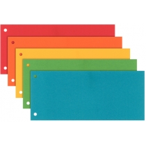 Картонні розділювачі сторінок-закладки Esselte, ассорті, (5 кольорів по 20 шт)
