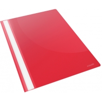 Швидкозшивач пластиковий Esselte VIVIDA А4, колір "червоний" в уп. по 25 шт
