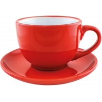 Набір чайний керамічний Economix Promo VENA 250мл, червоний