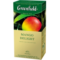 Чай Greenfield Mango Delight 25 шт х 1,8 г  китайський зелений з манго і яблуком