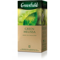 Чай Greenfield Green Melissa 25 шт х 1,5 г зелений китайський з мелісcой, м'ятою і лимоном