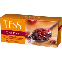 Чай TESS Cherry 25 шт х 2 г трав'яний на основі гібіскуса, шипшини, яблука зі смаком вишні та кориці