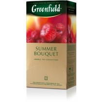 Чай Greenfield Summer Bouquet 25 шт х 2 г трав'яний малина, шипшина і гібіскус