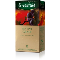 Чай Greenfield Festive Grape 25 шт х 2 г  трав'яний з виноградом, гібіскусом, шипшиною