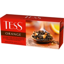 Чай TESS Orange 25 шт х 1,5 г чорний індійський з цедрою апельсина, шматочки яблука, лемонграс