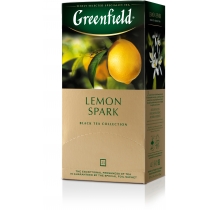 Чай Greenfield Lemon Spark 25 шт х 1,5 г чорний індійський чай з цедрою лимона