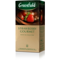 Чай Greenfield Strawberry Gourmet 25 шт х 1,5 г чорний кенійський з полуницею і шоколадом
