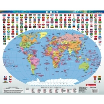 Політична карта світу 53х44 см