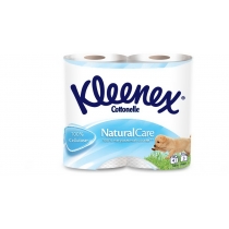 Папір туалетний 3 шари Kleenex Natural Care білий 4 рулона