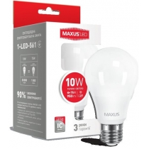 Лампа світлодіодна MAXUSA60 10W 3000K 220V E27