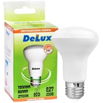 Лампа світлодіодна DELUX FC1 8 Вт R63 2700K 220В E27 теплий білий