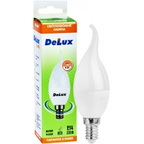 Лампа світлодіодна DELUX BL37B 6 Вт tail 4100K 220В E14 білий