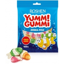 Желейні цукерки Yummi Gummi Zebra-Fish 100г /22шт