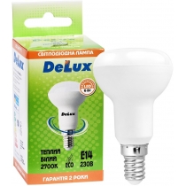 Лампа світлодіодна DELUX FC1 6Вт R50 2700K 220В E14 теплий білий