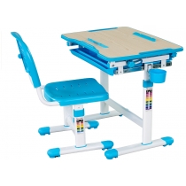 Комплект парта + стілець трансформери FUNDESK Bambino Blue