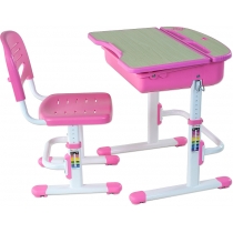 Комплект парта + стілець трансформери FUNDESK Capri Pink