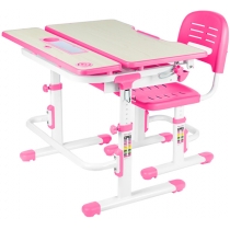 Комплект парта + стілець трансформери FUNDESK Lavoro Pink