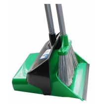 Набір для прибирання Mr Brush Duster: совок та щітка з ручкою 66 см зелений