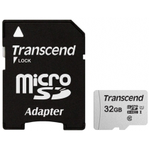 Карта пам'яті microSDHC 32Gb Transcend, кл.10 + SD адаптер