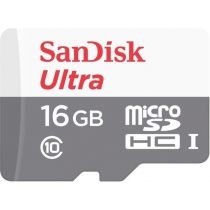 Карта пам'яті microSDHC 16Gb Sandisk, кл.10 + SD адаптер