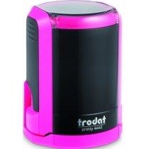 Оснастка автомат., TRODAT 4642, пласт., для печатки d 42 мм, рожева, с футляром