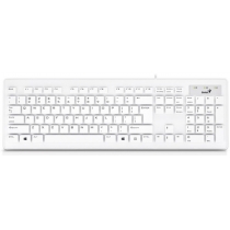 Клавіатура Genius SlimStar 130 White RU, дротова, звичайна, біла