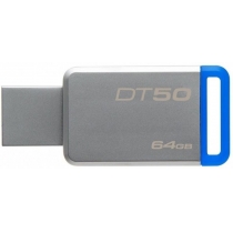 Флеш-пам'ять 64Gb KINGSTON USB 3.1, сірий, синій