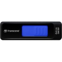 Флеш-пам'ять 64Gb Transcend USB 3.0, чорний, синій