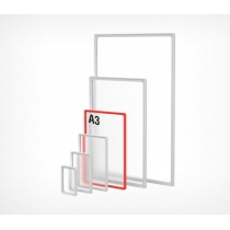 Пластикова рамка для плакатів і рекламних вставок , А3, колір Прозорий, 10 шт., EPS