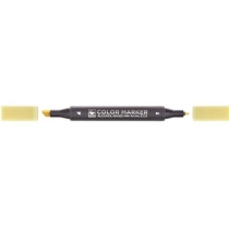 Маркер художній двосторонній для ескизів STA 3202, флуорисцентний жовтий