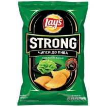 Чіпси Lay's Strong зі смаком пекельний васабі, 120 гр