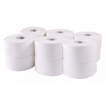 Папір туалетний 2 шари Тіша біла 96 м 850 відривів целюлоза, упаковка 12 рулонів