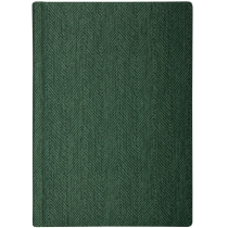 Щоденник недатований, Optima TWEED, кремовий блок,  клітинка, зелений, А5