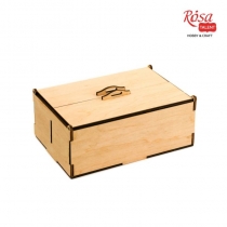 Скринька з подвійною кришкою, 2 секції, фанера, 20х14х8 см, ROSA TALENT