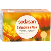 Органічне мило SODASAN протизапальне Календула-Алое для обличчя, 100 гр