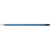 Олівець чорнографітний ECONOMIX METALLIC HB корпус асорті, загострений з гумкою