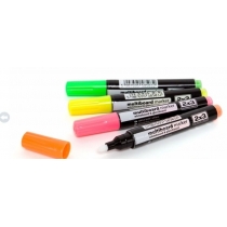 Набір маркерів флуорисцентних 16 мм для скляних дошок - 4 шт.