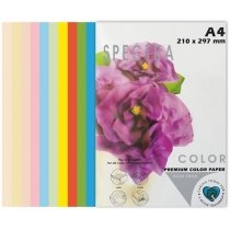 Папір кольоровий SPECTRA COLOR-Rainbow Pack А4 160 г/м2 , 10х10/100арк.  (супер мікс) IT 85 "B", 10