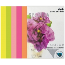 Папір кольоровий SPECTRA COLOR-Rainbow Pack А4 75 г/м2, 5х20/100 арк. S Cyber (неон) IT 82 "О", 5 ко
