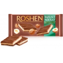 Шоколад Roshen молочний з горіховою нугою ВКФ 90г /20шт FP