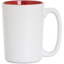 Чашка керамічна Economix Promo GRAND 350мл, біло-червона
