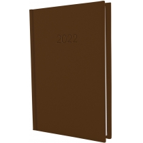 Щоденник датований 2022 SATIN, коричневий, А6