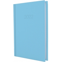 Щоденник датований 2022 SATIN, блакитний, А6