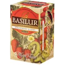 Чай чорний Basilur Magic Fruits з ківі і полуницею 20 шт х 2г