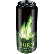 Напій енергетичний Burn Apple Kivi б/алк ж/б, 0,5л