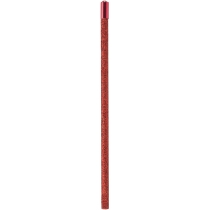Олівець чорнографітний HB червоний з металевим топом та кристалом, покриття з блискіток.