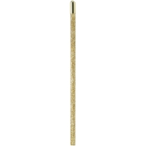 Олівець чорнографітний HB золотистий з металевим топом та кристалом, покриття з блискіток.