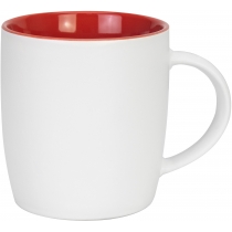 Чашка керамічна Optima promo FIESTA 320 мл, біло-червона