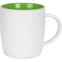Чашка керамічна Optima promo FIESTA 320 мл, біло-зелена