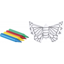 Набір: виріб для розфарбовування+4 фломастери "Метелик"